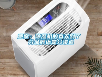 行業新聞觀察：除濕機的春天到了 分品牌還是分渠道