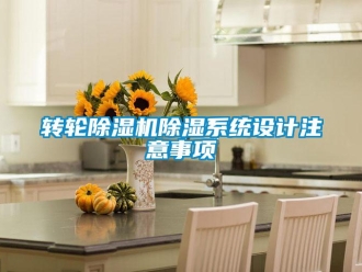 知識百科轉輪除濕機除濕系統設計注意事項