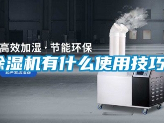 行業(yè)新聞除濕機有什么使用技巧？