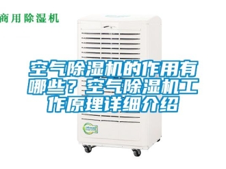 行業(yè)新聞空氣除濕機的作用有哪些？空氣除濕機工作原理詳細(xì)介紹