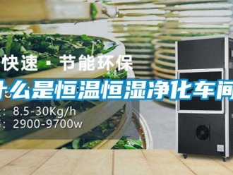知識(shí)百科什么是恒溫恒濕凈化車間！