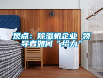 常見問題觀點：除濕機企業 領導者如何“給力”