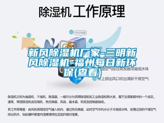 企業(yè)新聞新風(fēng)除濕機(jī)廠家-三明新風(fēng)除濕機(jī)-福州每日新環(huán)保(查看)