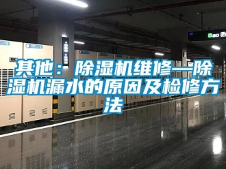 行業新聞其他：除濕機維修—除濕機漏水的原因及檢修方法