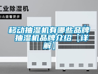 企業(yè)新聞移動(dòng)抽濕機(jī)有哪些品牌 抽濕機(jī)品牌介紹【詳解】