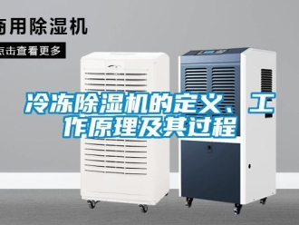 行業(yè)新聞冷凍除濕機(jī)的定義、工作原理及其過程