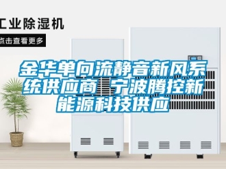 企業(yè)新聞金華單向流靜音新風(fēng)系統(tǒng)供應(yīng)商 寧波騰控新能源科技供應(yīng)