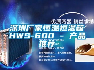知識百科深圳廠家恒溫恒濕箱HWS-600 - 產品推薦