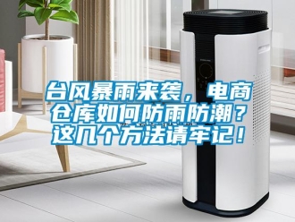 常見問題臺風暴雨來襲，電商倉庫如何防雨防潮？這幾個方法請牢記！