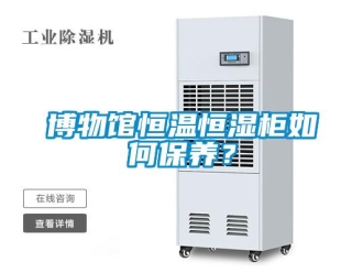 常見問題博物館恒溫恒濕柜如何保養？