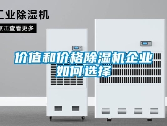 常見問題價值和價格除濕機企業如何選擇