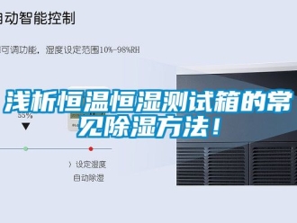 知識百科淺析恒溫恒濕測試箱的常見除濕方法！