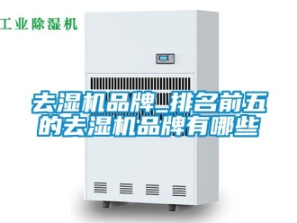 行業新聞去濕機品牌_排名前五的去濕機品牌有哪些