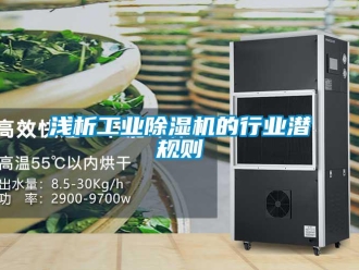 行業新聞淺析工業除濕機的行業潛規則