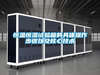 知識百科恒溫恒濕試驗箱的具體操作步驟以及核心技術