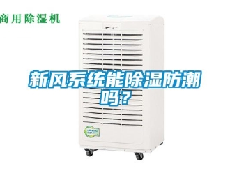 行業新聞新風系統能除濕防潮嗎？