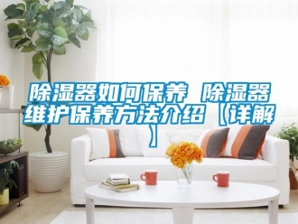 行業(yè)新聞除濕器如何保養(yǎng) 除濕器維護(hù)保養(yǎng)方法介紹【詳解】