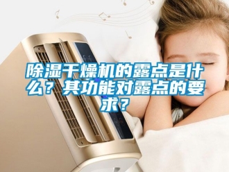 企業新聞除濕干燥機的露點是什么？其功能對露點的要求？