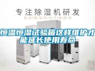 知識(shí)百科恒溫恒濕試驗(yàn)箱這樣維護(hù)才能延長使用壽命