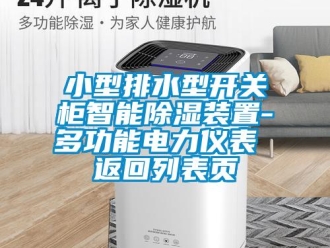 行業(yè)新聞小型排水型開關(guān)柜智能除濕裝置-多功能電力儀表 返回列表頁(yè)