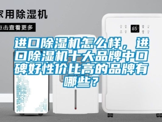 企業新聞進口除濕機怎么樣，進口除濕機十大品牌中口碑好性價比高的品牌有哪些？