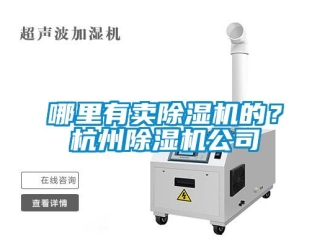 行業新聞哪里有賣除濕機的？杭州除濕機公司