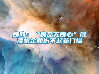 行業(yè)新聞良商：“良品無良心”除濕機企業(yè)傷不起新門檻