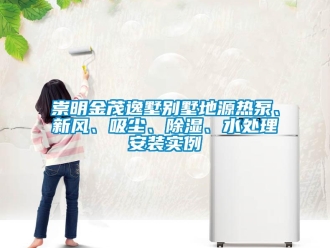 企業新聞崇明金茂逸墅別墅地源熱泵、新風、吸塵、除濕、水處理安裝實例