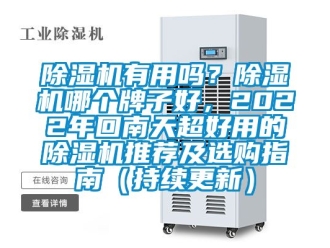 行業新聞除濕機有用嗎？除濕機哪個牌子好，2022年回南天超好用的除濕機推薦及選購指南（持續更新）