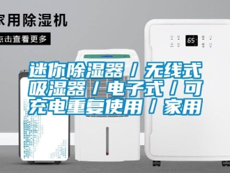 行業新聞迷你除濕器／無線式吸濕器／電子式／可充電重復使用／家用