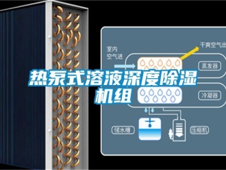 行業新聞熱泵式溶液深度除濕機組