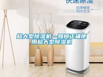 企業新聞超大型除濕機—如何正確使用超大型除濕機