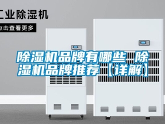 企業新聞除濕機品牌有哪些 除濕機品牌推薦【詳解】