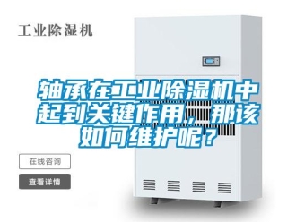 常見問題軸承在工業除濕機中起到關鍵作用，那該如何維護呢？