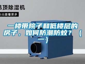 常見問題一樓帶院子和低樓層的房子，如何防潮防蚊？（一）