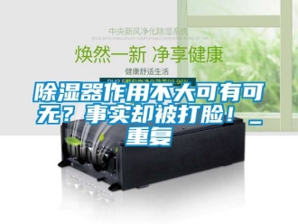 行業(yè)新聞除濕器作用不大可有可無？事實卻被打臉！_重復