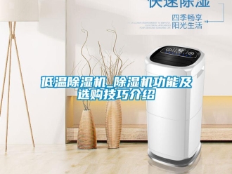 行業新聞低溫除濕機_除濕機功能及選購技巧介紹
