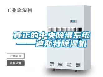 行業新聞真正的中央除濕系統——迪斯特除濕機
