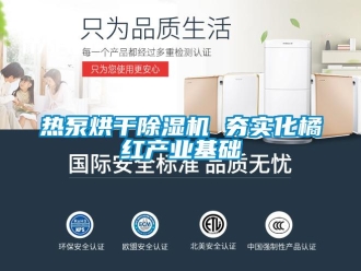 行業(yè)新聞熱泵烘干除濕機(jī) 夯實(shí)化橘紅產(chǎn)業(yè)基礎(chǔ)