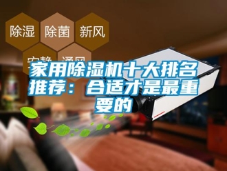 常見問題家用除濕機十大排名推薦：合適才是最重要的