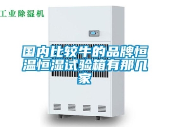 知識百科國內(nèi)比較牛的品牌恒溫恒濕試驗箱有那幾家