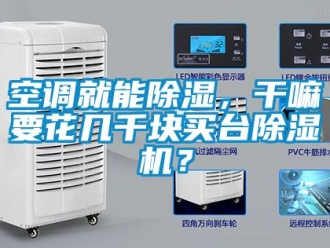 行業新聞空調就能除濕，干嘛要花幾千塊買臺除濕機？