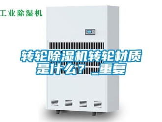 常見問題轉輪除濕機轉輪材質是什么？_重復