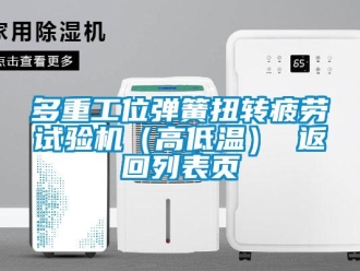 常見問題多重工位彈簧扭轉疲勞試驗機（高低溫） 返回列表頁