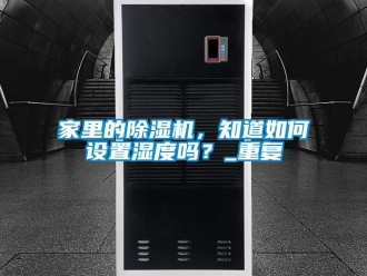 行業(yè)新聞家里的除濕機，知道如何設置濕度嗎？_重復