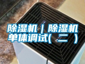 企業新聞除濕機｜除濕機單體調試( 二 )