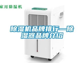 企業(yè)新聞除濕機品牌排行—除濕器品牌介紹