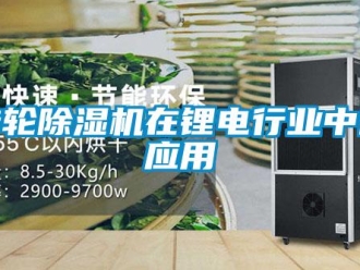 知識百科轉(zhuǎn)輪除濕機(jī)在鋰電行業(yè)中的應(yīng)用