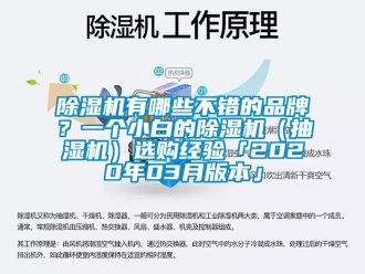 企業新聞除濕機有哪些不錯的品牌？一個小白的除濕機（抽濕機）選購經驗「2020年03月版本」