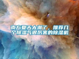 行業(yè)新聞南方夏天太潮了，推薦幾個除濕氣很厲害的除濕機